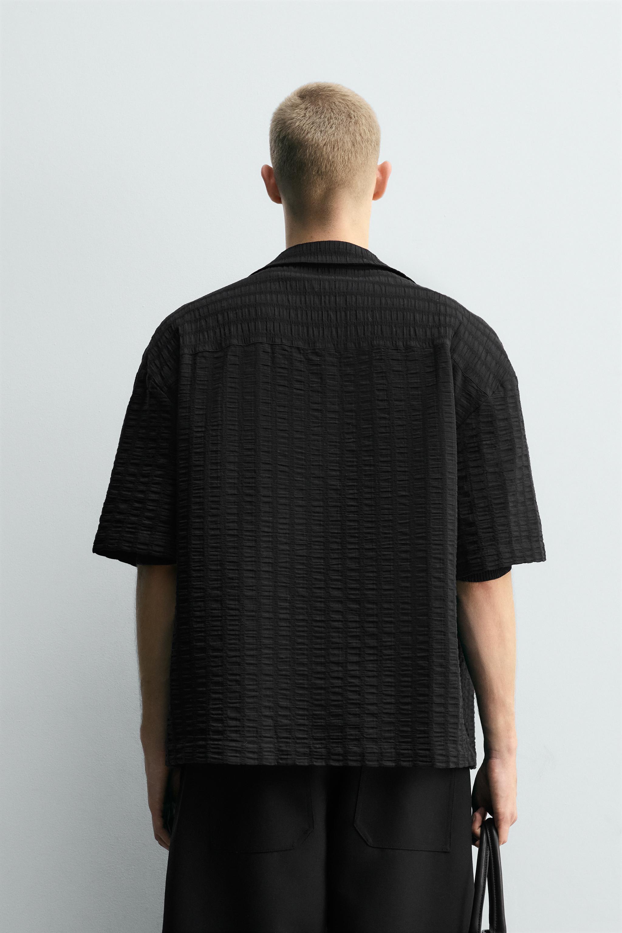 TEXTURED STRIPED SHIRT